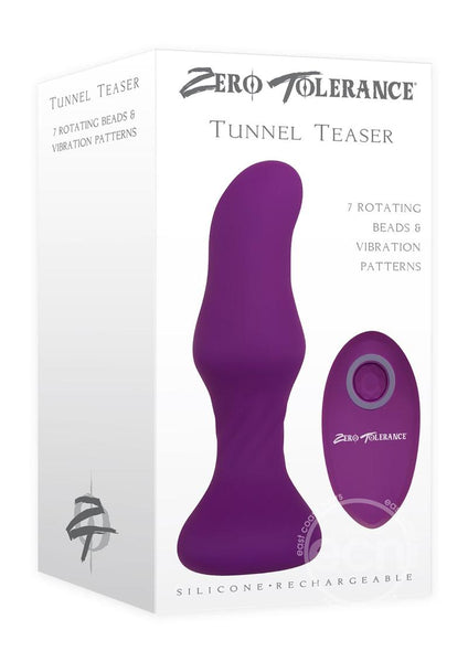 Zero Tolerance Tunnel Teaser Rechargeable Silicone Remote Control Anal Plug